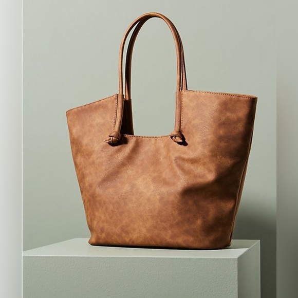 Anthropologie Handbags - Anthropologie Kaitlyn Knotted Tote Bag Purse Plum
